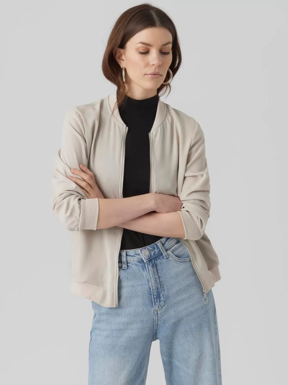 VERO MODA VMCOCO Lämpimät pilottitakit Silver Lining Clearance