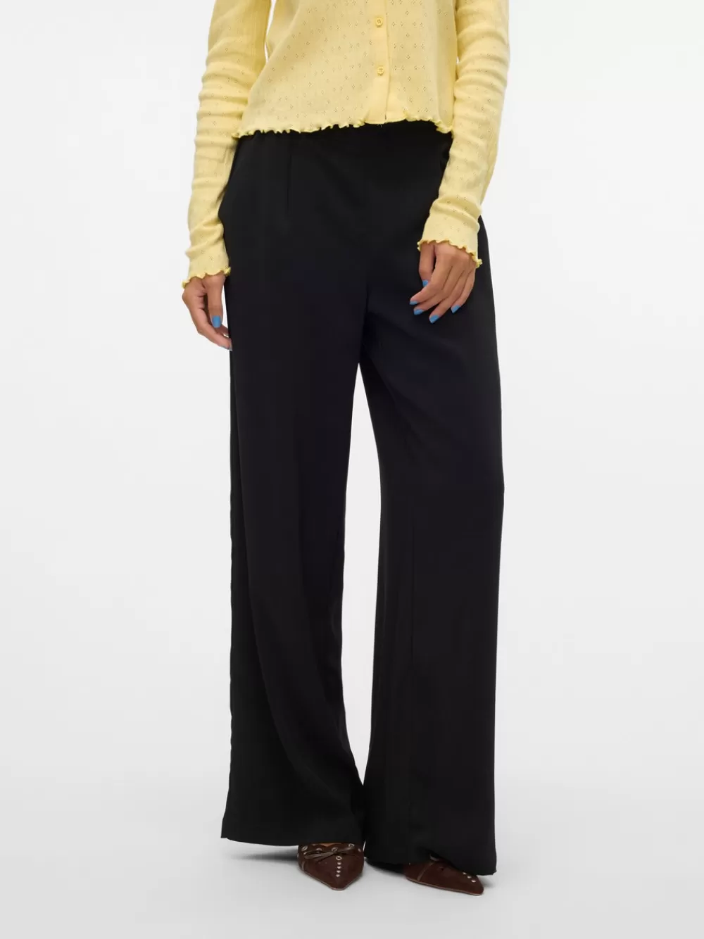 VERO MODA VMCOCO Normaali vyötärö Housut Black Clearance