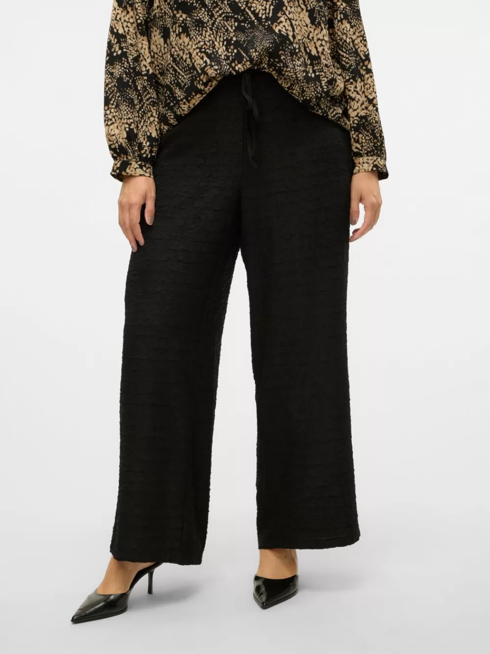 VERO MODA VMCOFINE Normaali vyötärö Housut Black Flash Sale