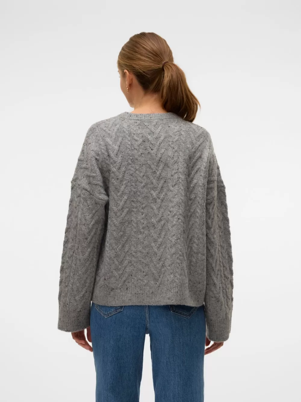 VERO MODA VMCOLETTE Neulepuserot Medium Grey Melange Cheap