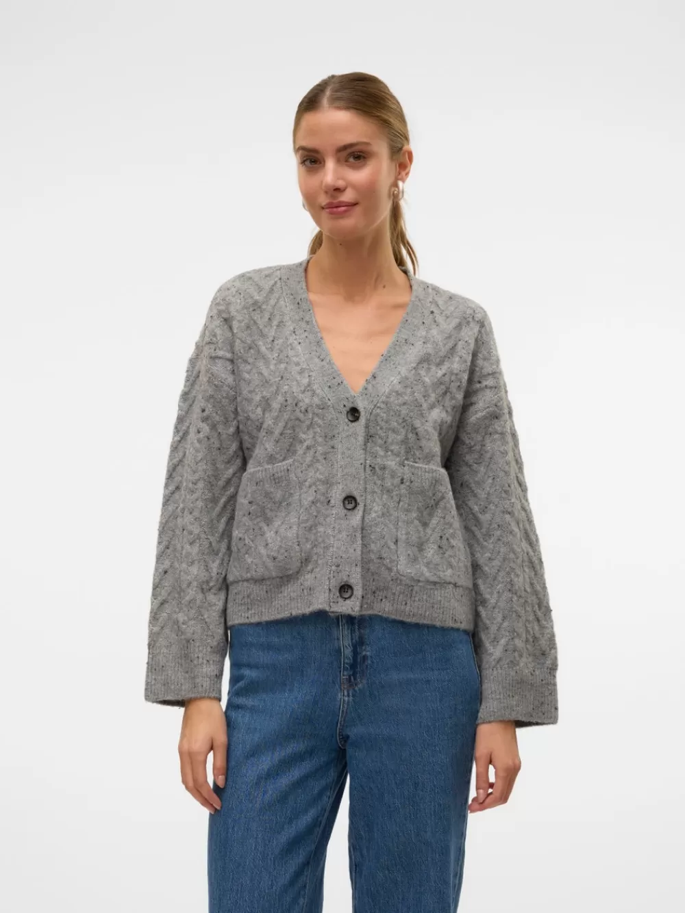 VERO MODA VMCOLETTE Neuletakit Medium Grey Melange New