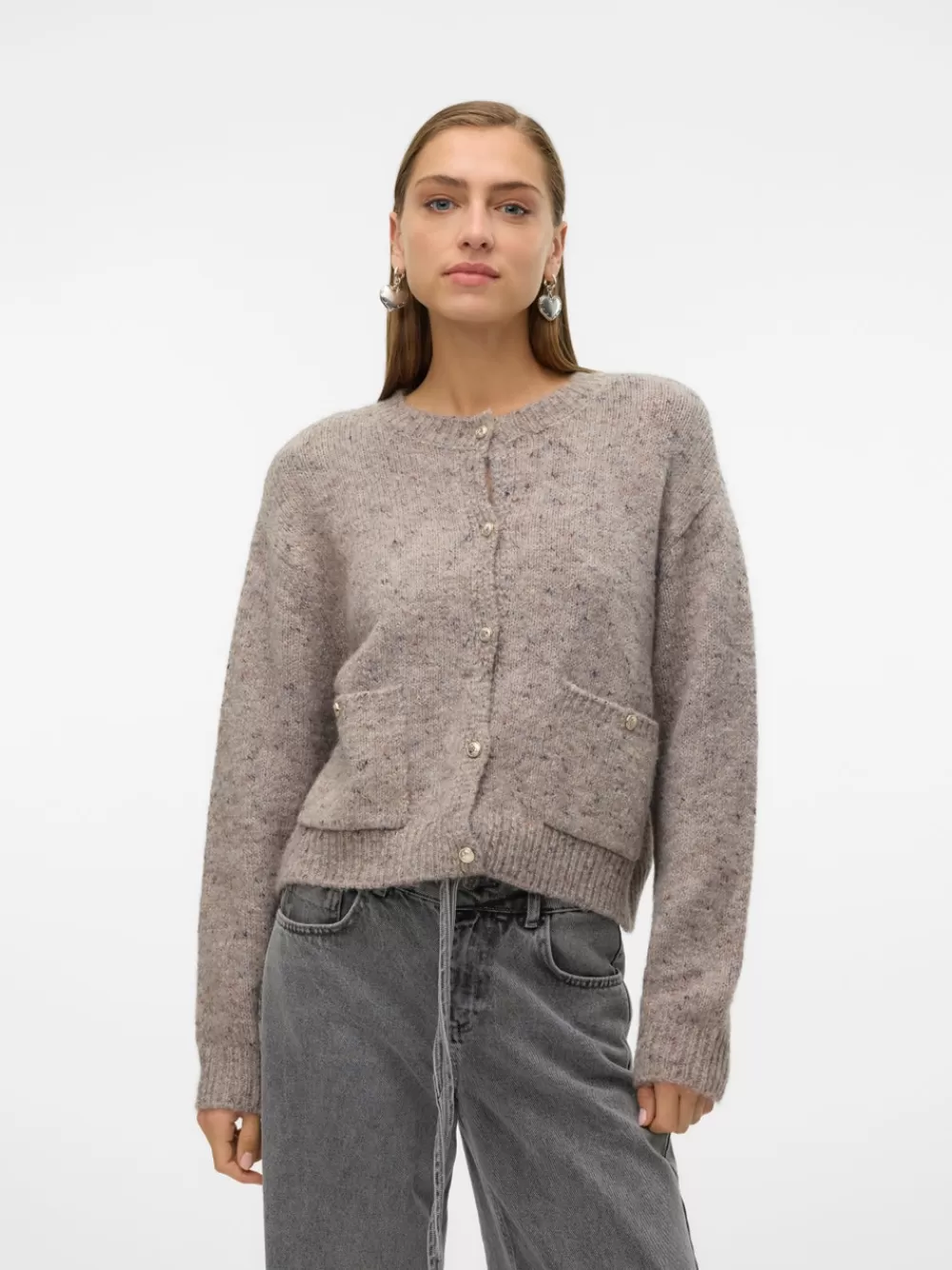 VERO MODA VMCONTIGO Neuletakit Silver Mink Discount