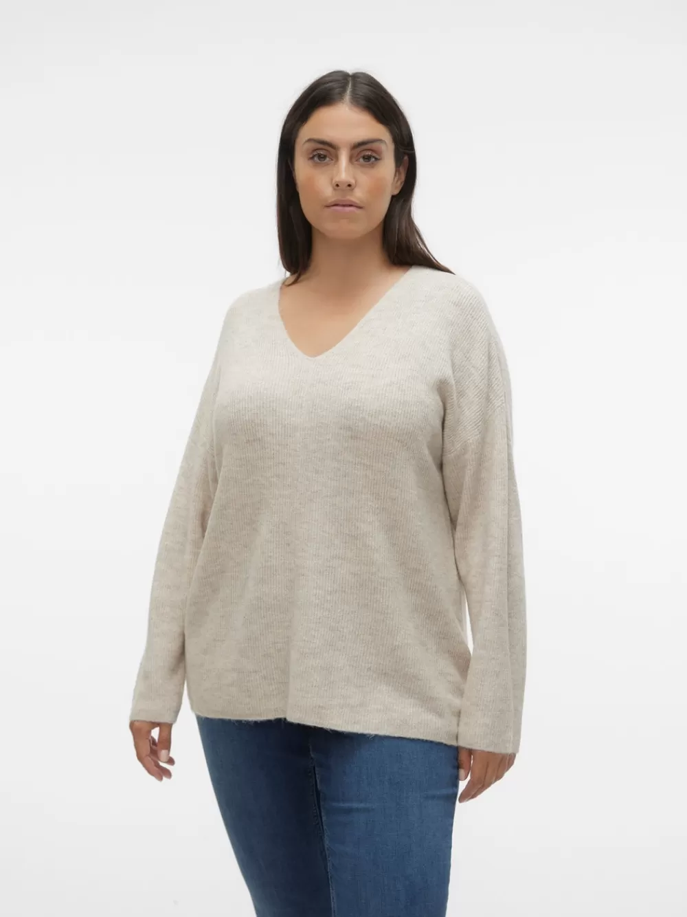 VERO MODA VMCREWLEFILE Neulepuserot Birch Cheap