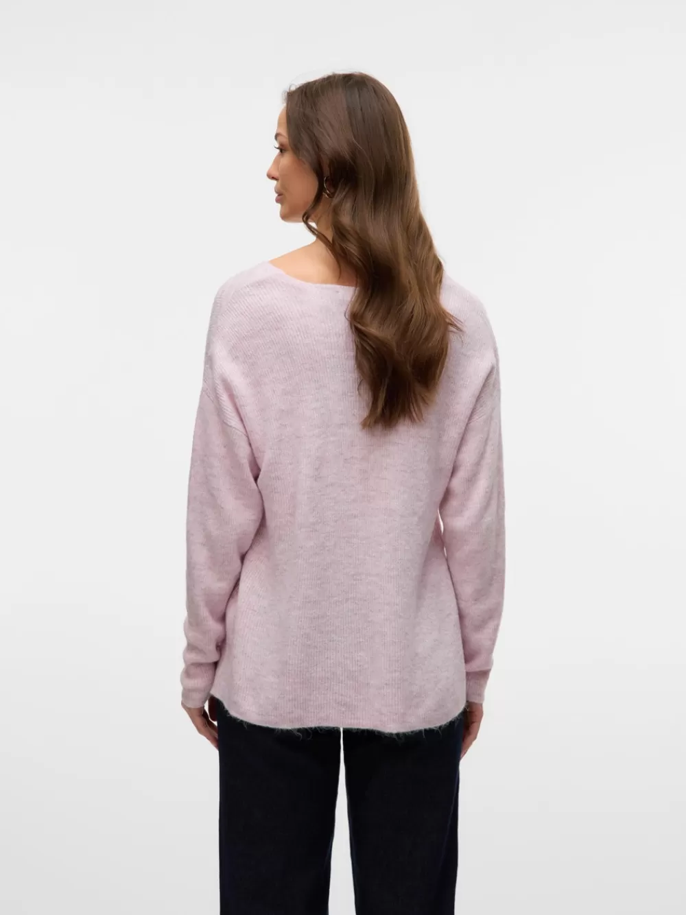 VERO MODA VMCREWLEFILE Neulepuserot Pink-A-Boo Clearance