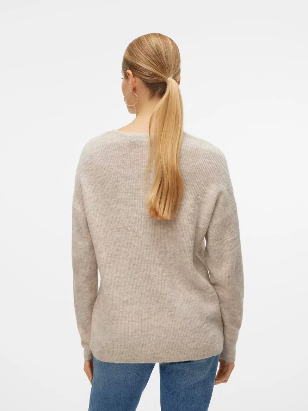 VERO MODA VMCREWLEFILE Neulepuserot Birch Shop