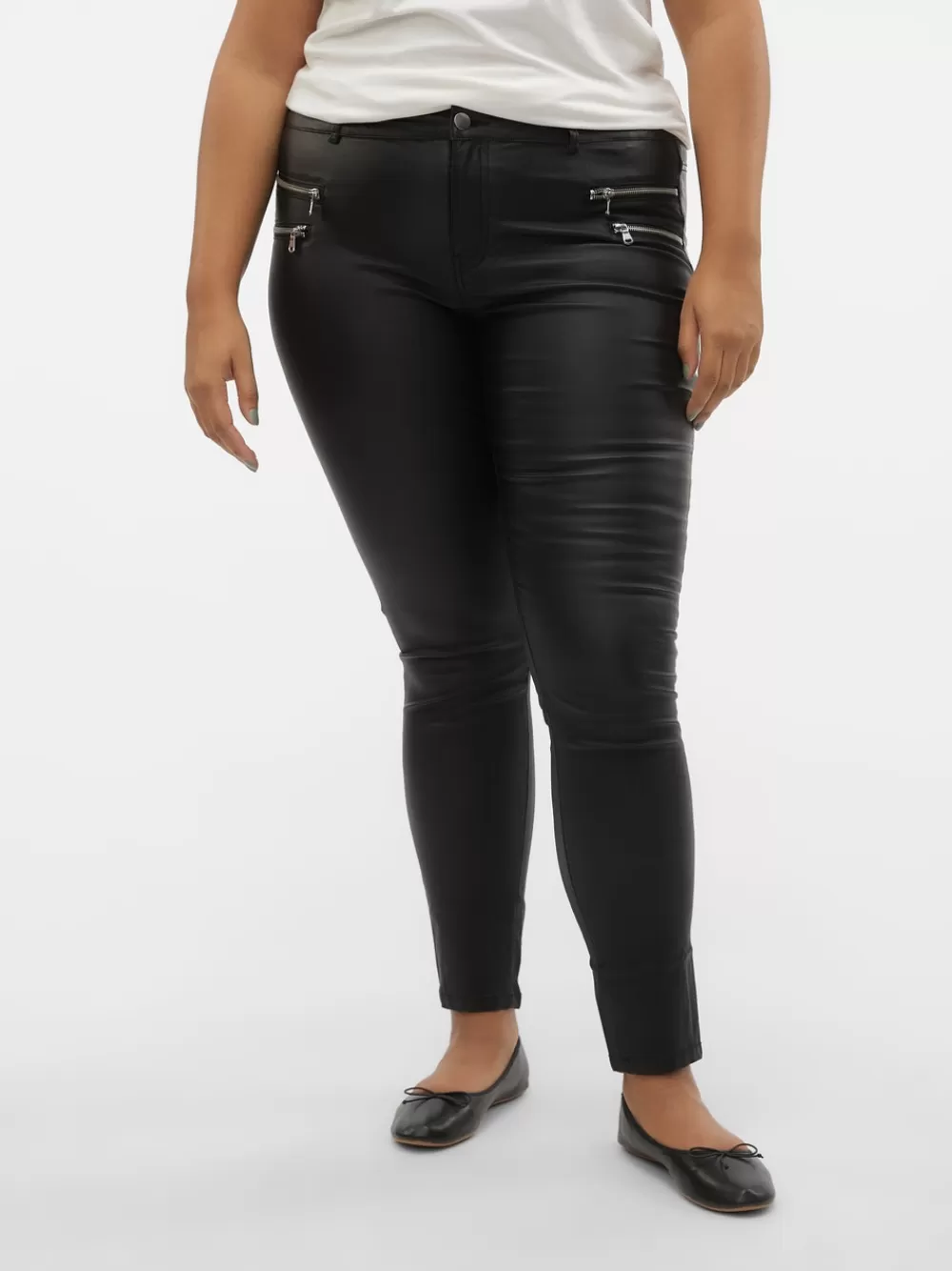 VERO MODA VMCSEVEN Normaali vyötärö Housut Black Cheap