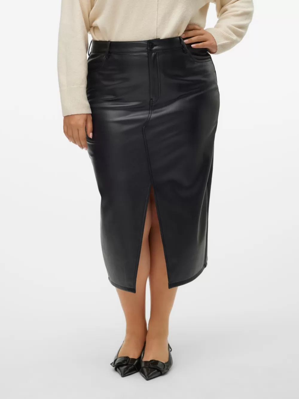 VERO MODA VMCVERI Korkea vyötärö Midihame Black Cheap