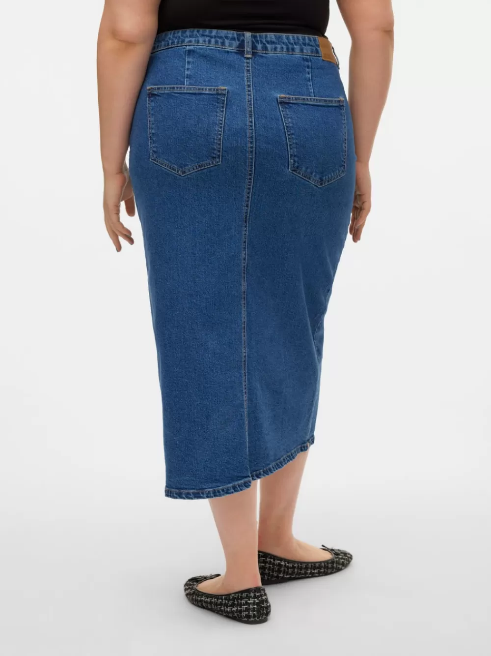 VERO MODA VMCVERI Korkea vyötärö Pitkä hame Medium Blue Denim Cheap
