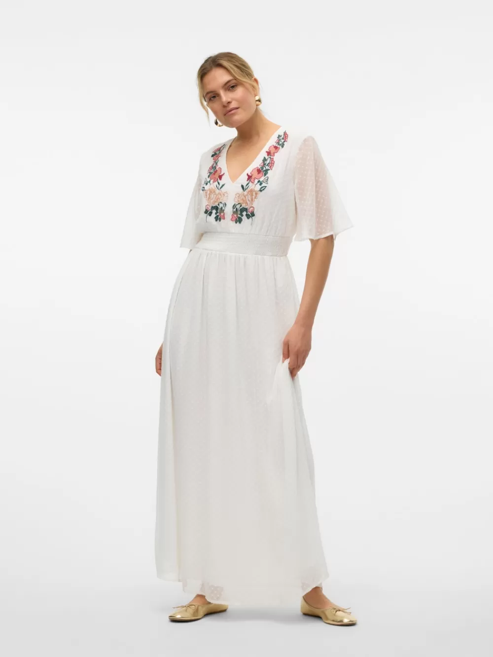VERO MODA VMDAISEY Pitkä mekko Bright White Sale