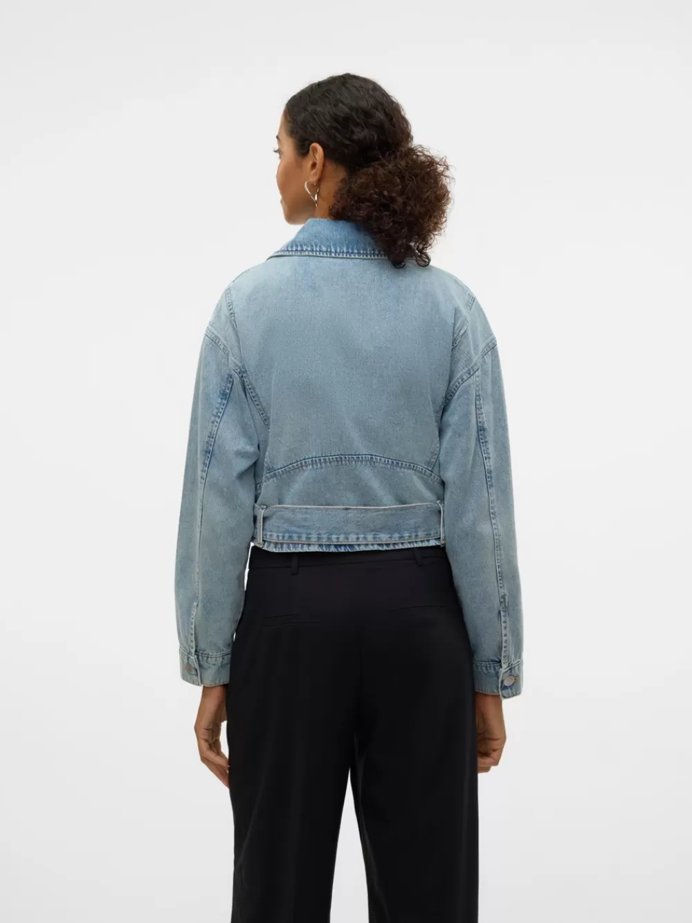 VERO MODA VMDELLA Farkkutakki Light Blue Denim Cheap