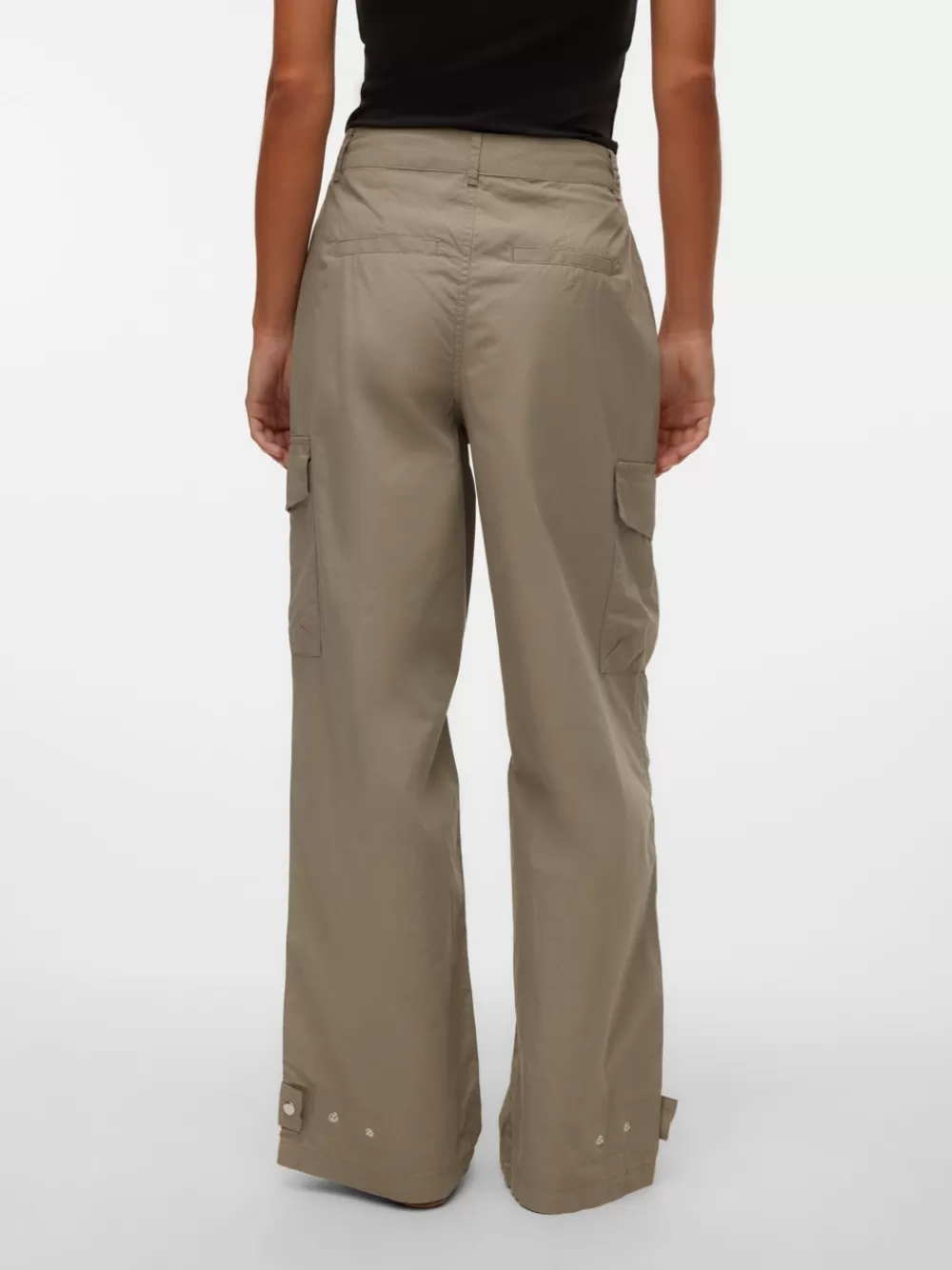 VERO MODA VMDILLON Korkea vyötärö Reisitaskuhousut Laurel Oak Cheap