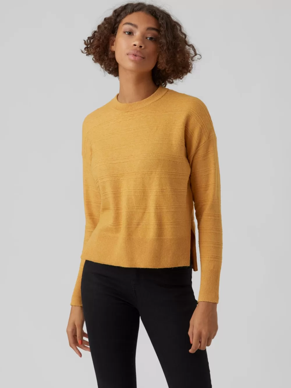 VERO MODA VMDOLLY Neulepuserot Golden Yellow New