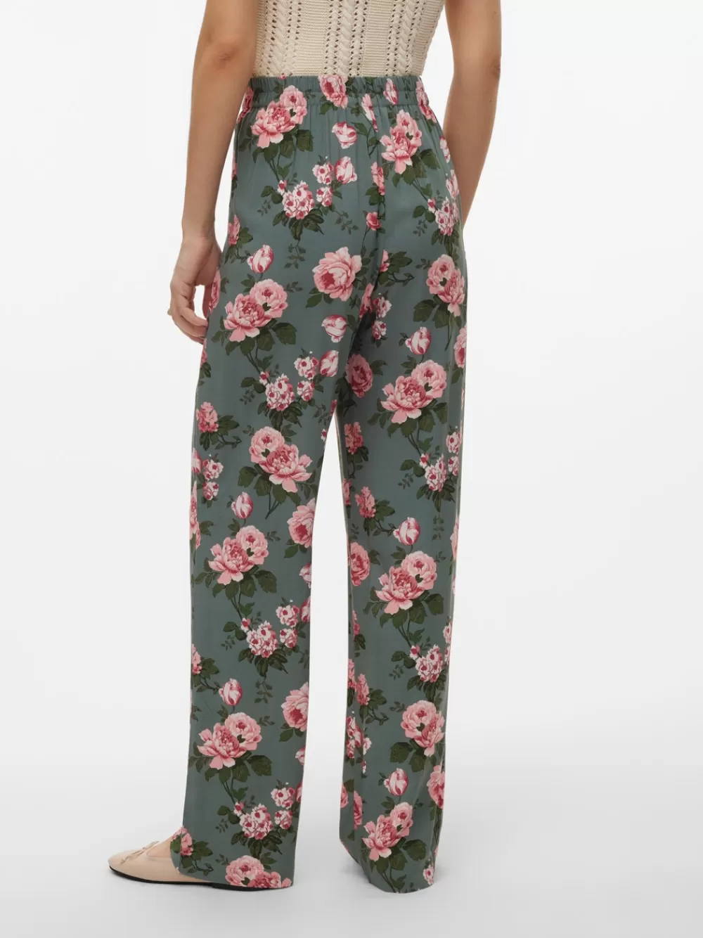 VERO MODA VMEASY Korkea vyötärö Housut Laurel Wreath Best Sale