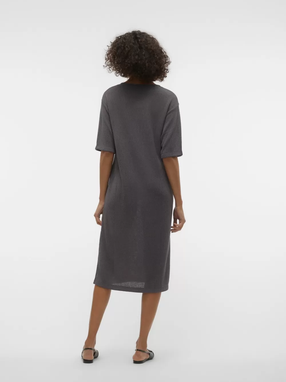 VERO MODA VMEDDIE Pitkä mekko Grey Pinstripe Hot