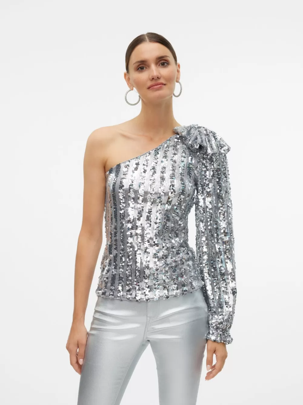 VERO MODA VMEFI Topit Silver Colour Clearance
