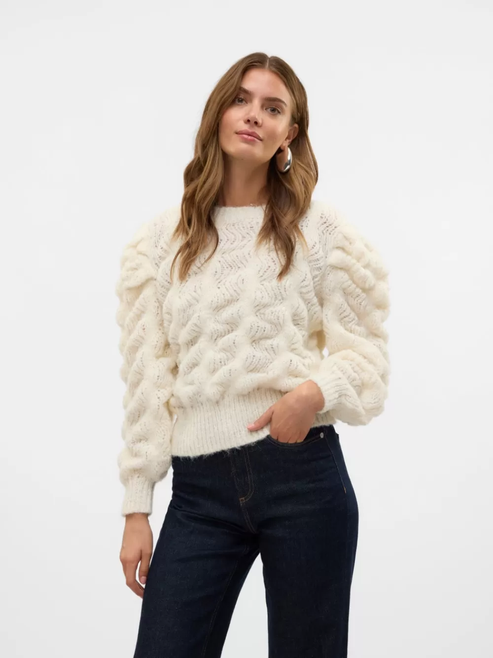 VERO MODA VMEILEEN Neulepuserot Birch Clearance