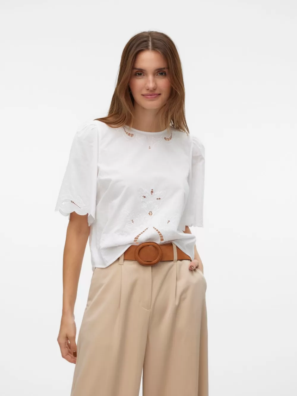VERO MODA VMELENA Topit Bright White Clearance