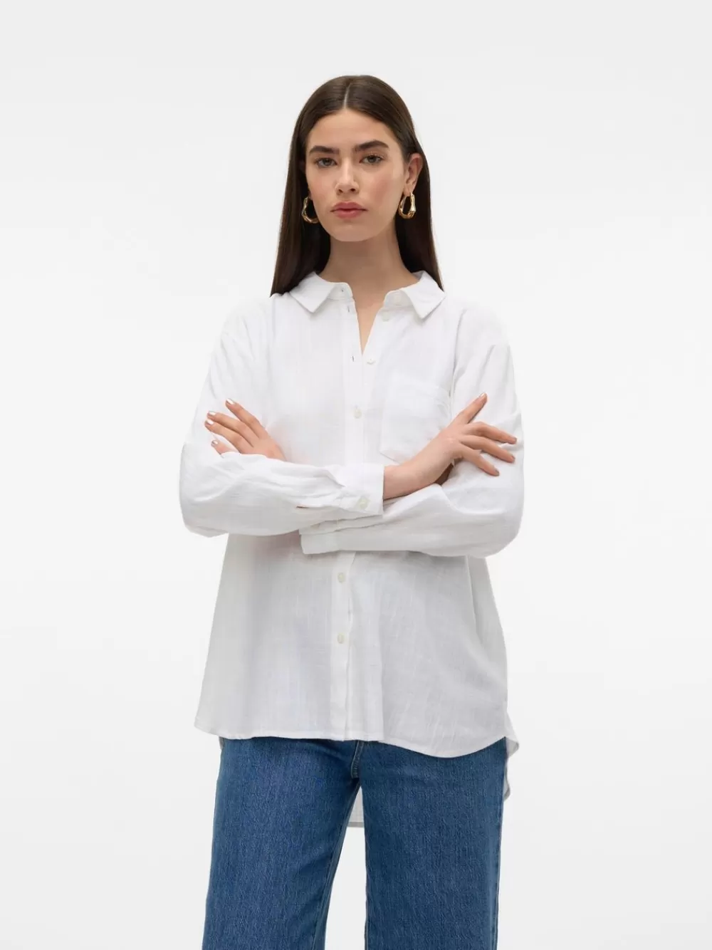 VERO MODA VMELIZABETH Paidat Bright White New