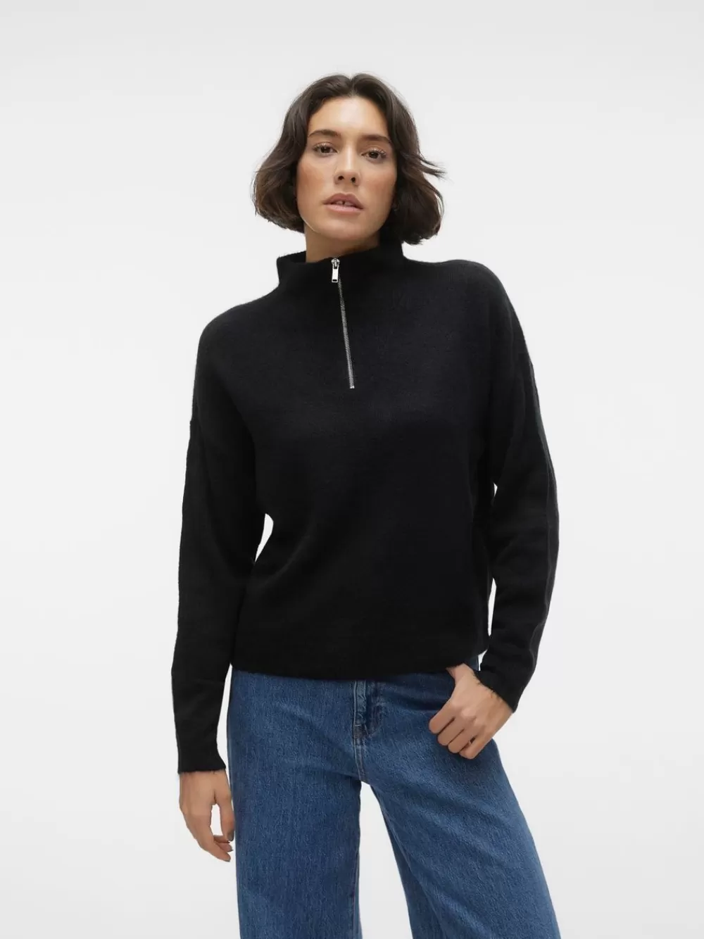 VERO MODA VMELLYLEFILE Neulepuserot Black Cheap