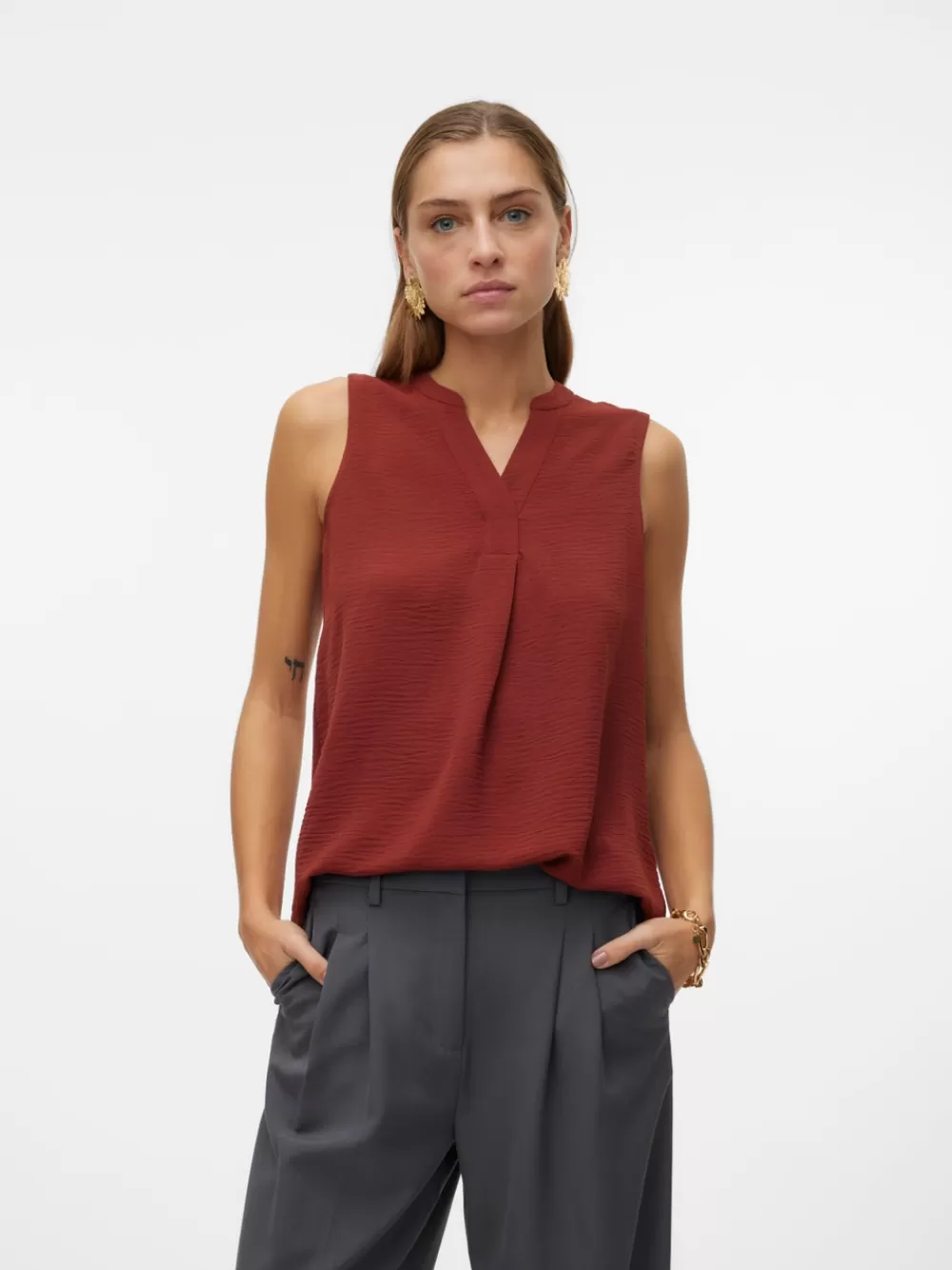 VERO MODA VMELVA Topit Madder Brown Shop