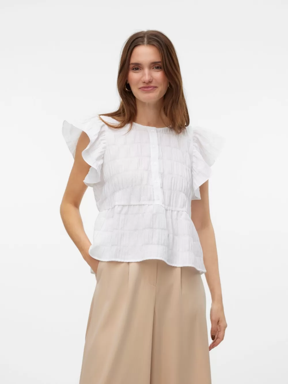 VERO MODA VMERMA Topit Bright White Flash Sale