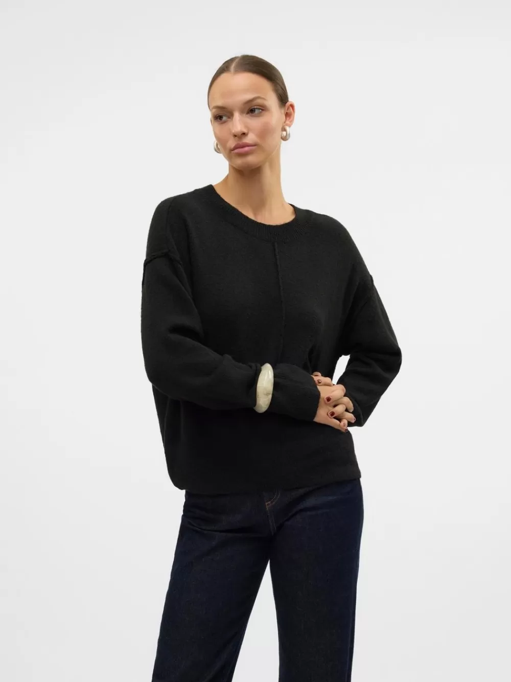 VERO MODA VMESTI Neulepuserot Black Best Sale