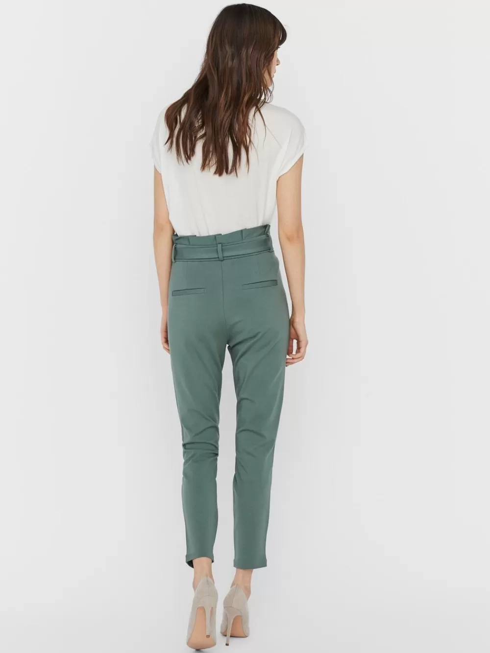 VERO MODA VMEVA Korkea vyötärö Housut Laurel Wreath Discount