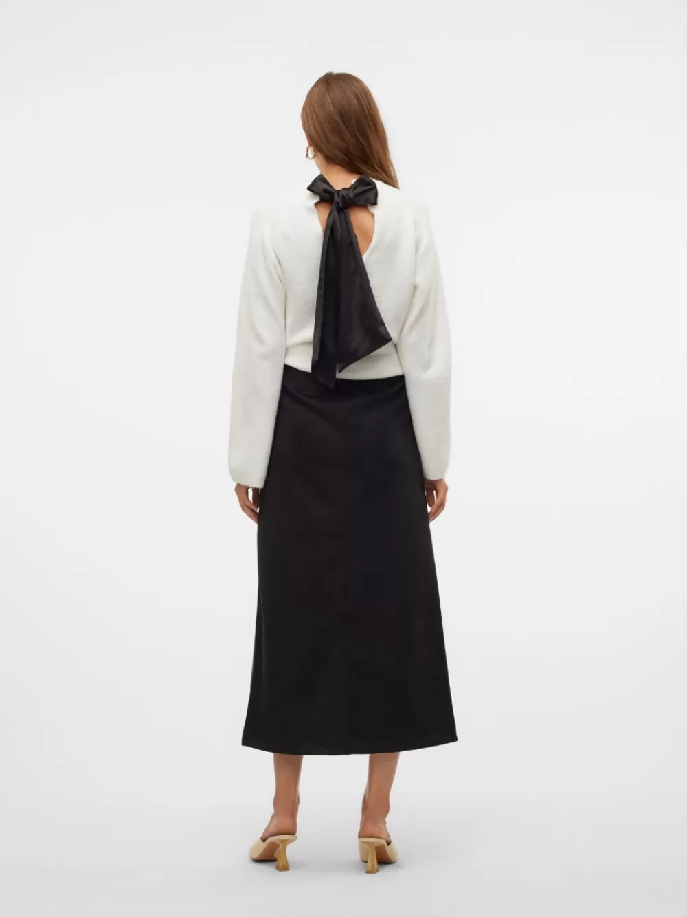 VERO MODA VMFIE Normaali vyötärö Pitkä hame Black Sale