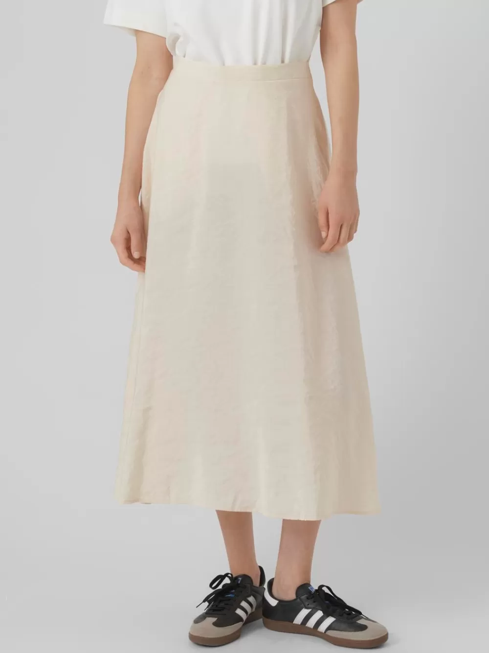 VERO MODA VMFLORENCE Korkea vyötärö Pitkä hame Birch Sale