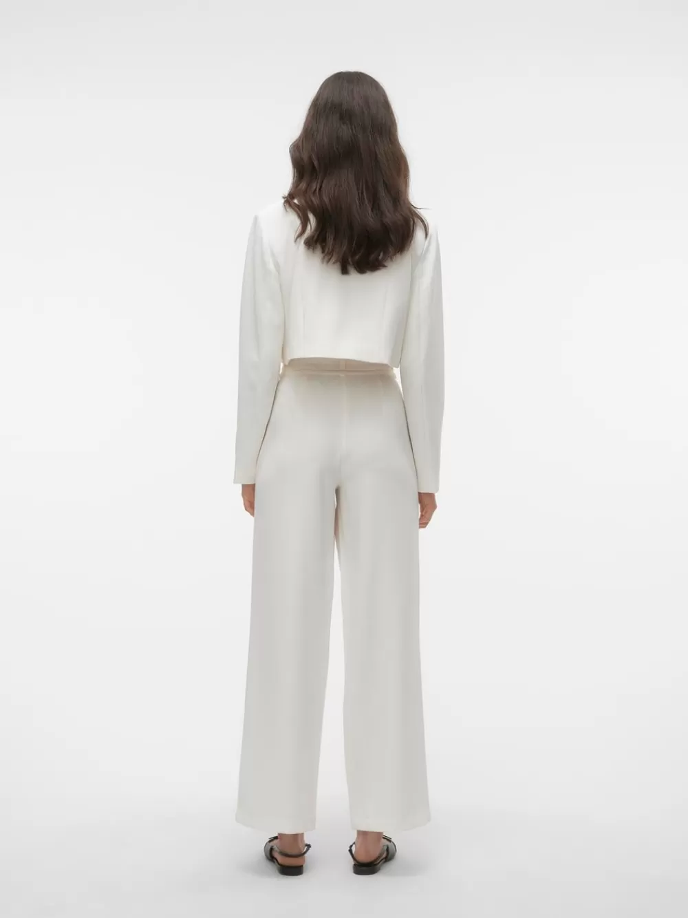 VERO MODA VMFLORENTINA Normaali vyötärö Housut Snow White Outlet