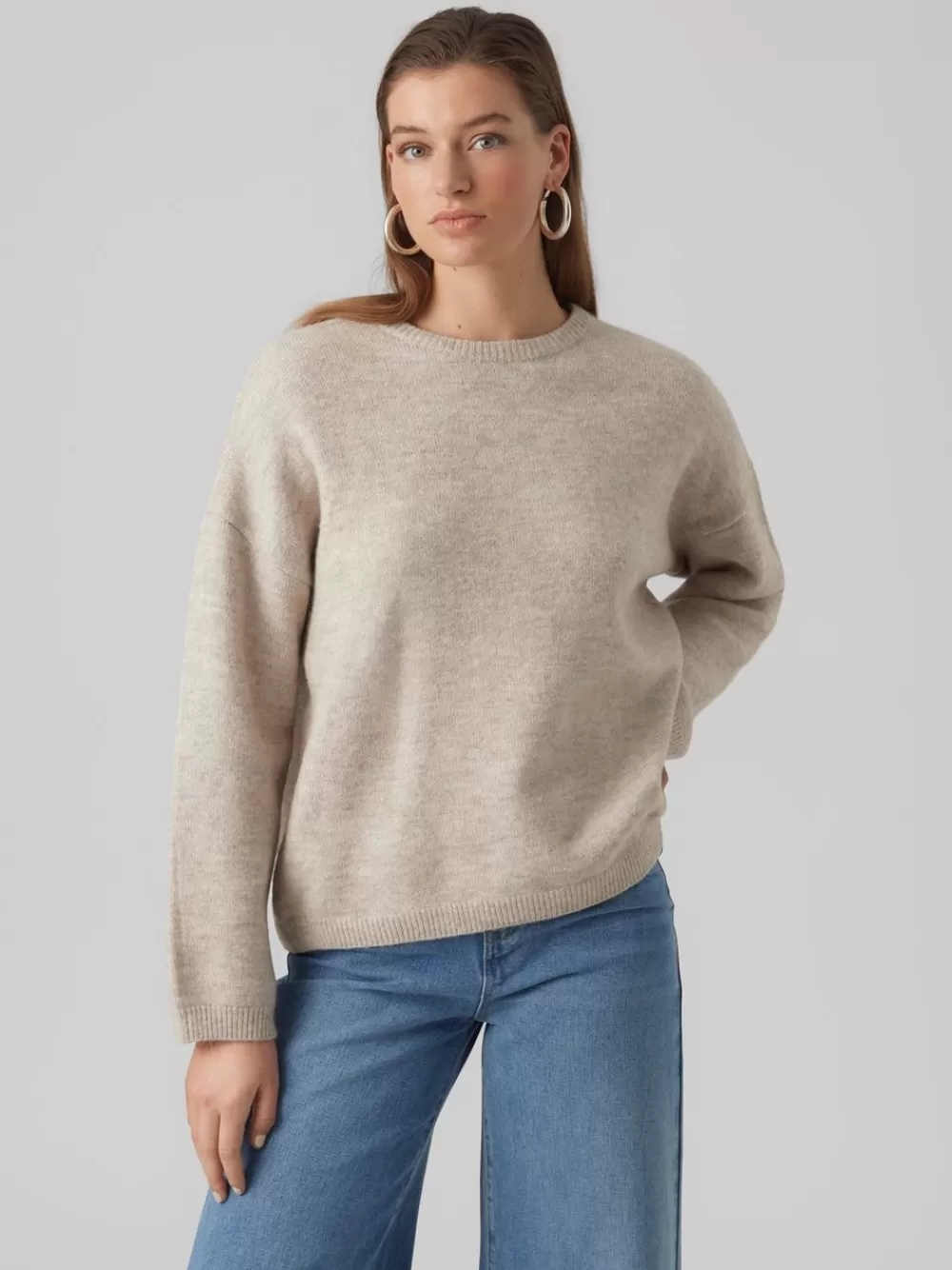 VERO MODA VMGEMMA Neulepuserot Plaza Taupe Cheap