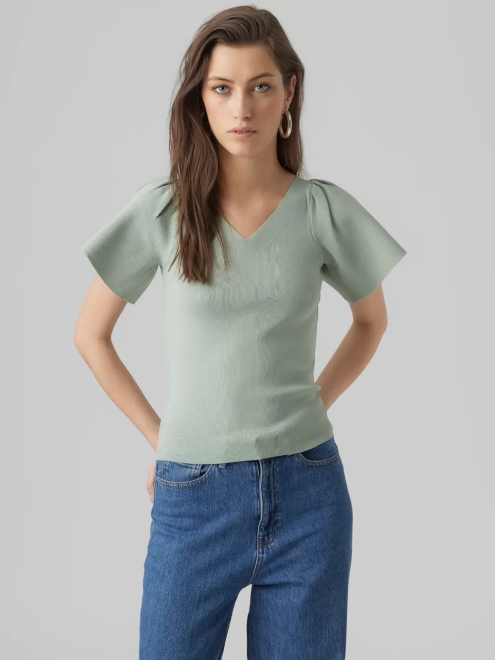 VERO MODA VMGINNY Neulepuserot Jadeite Discount