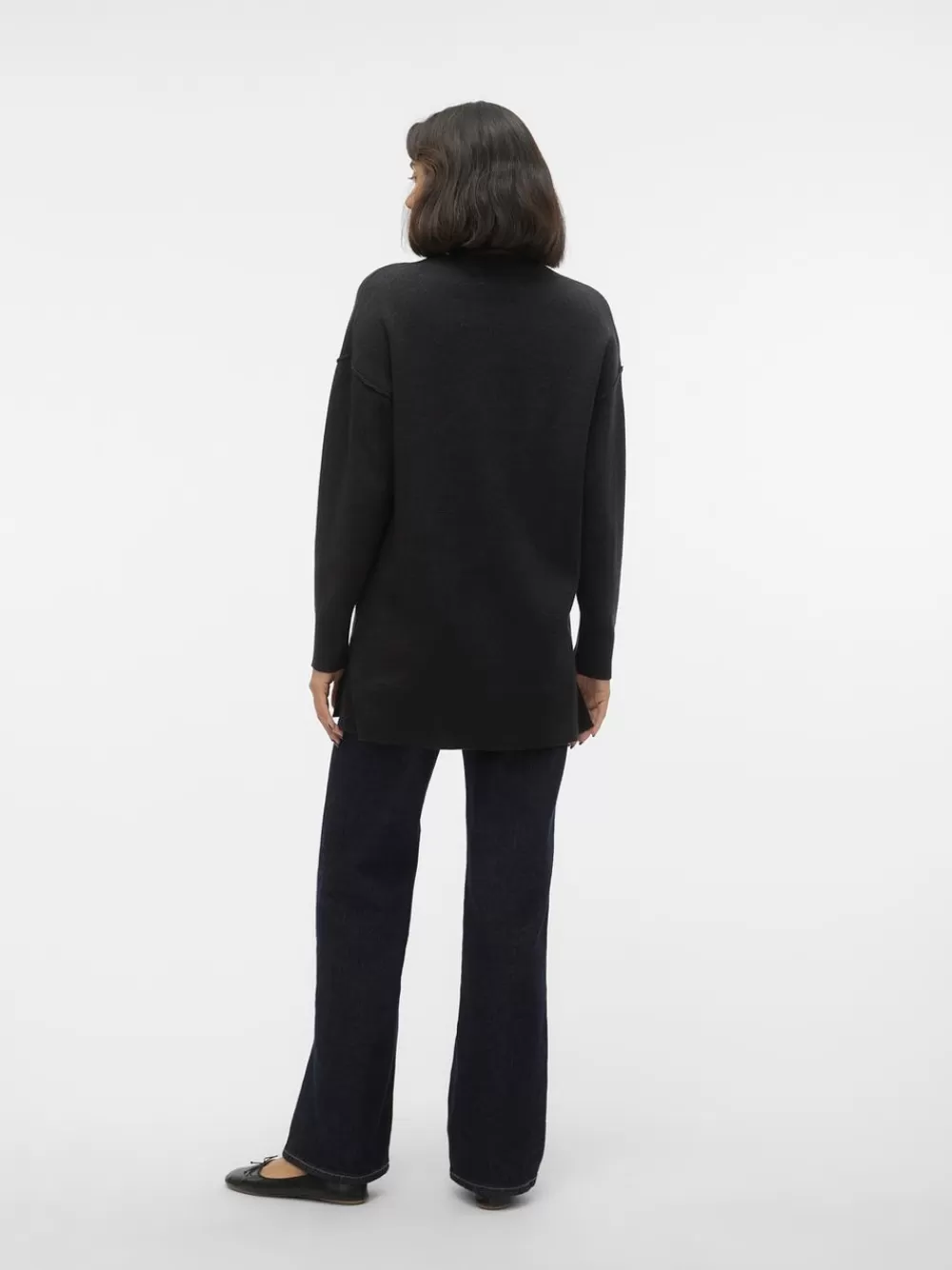 VERO MODA VMGOLD Neulepuserot Dark Grey Melange Hot