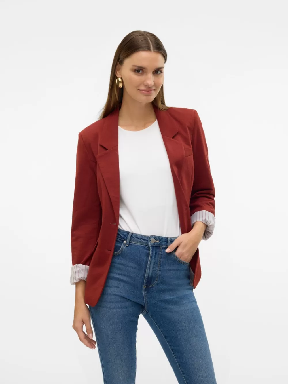 VERO MODA VMHARUKI Bleiserit Fired Brick Cheap