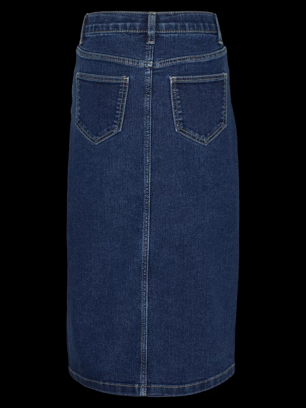 VERO MODA VMHEATHER Korkea vyötärö Pitkä hame Medium Blue Denim Best Sale