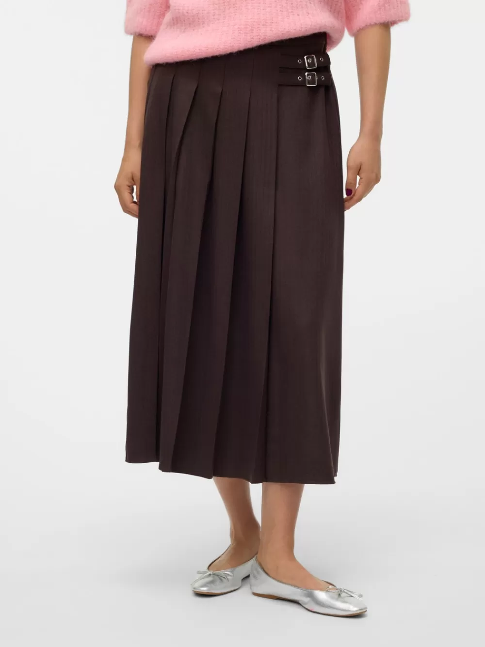 VERO MODA VMHELGA Korkea vyötärö Pitkä hame Chocolate Torte Discount