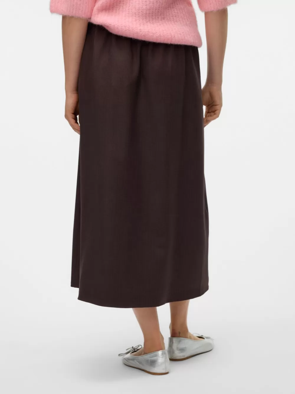 VERO MODA VMHELGA Korkea vyötärö Pitkä hame Chocolate Torte Discount