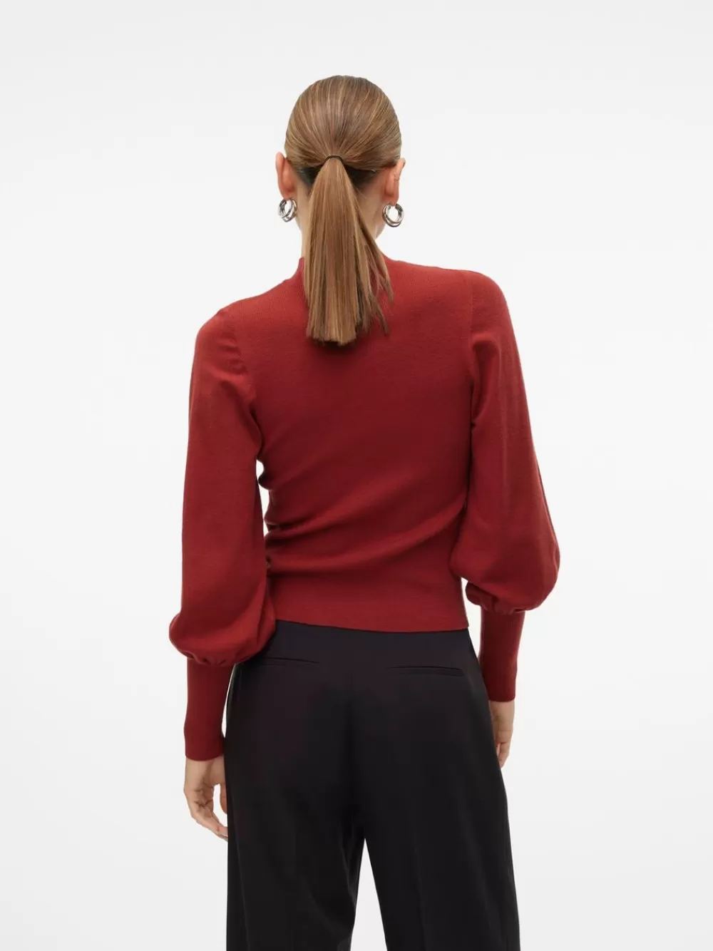 VERO MODA VMHOLLYKARISPUFF Neulepuserot Fired Brick Store