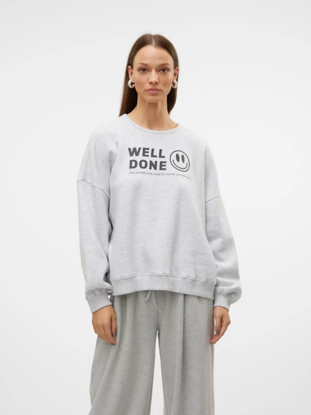 VERO MODA VMIJA Svetarit Super Light Grey Melange Store