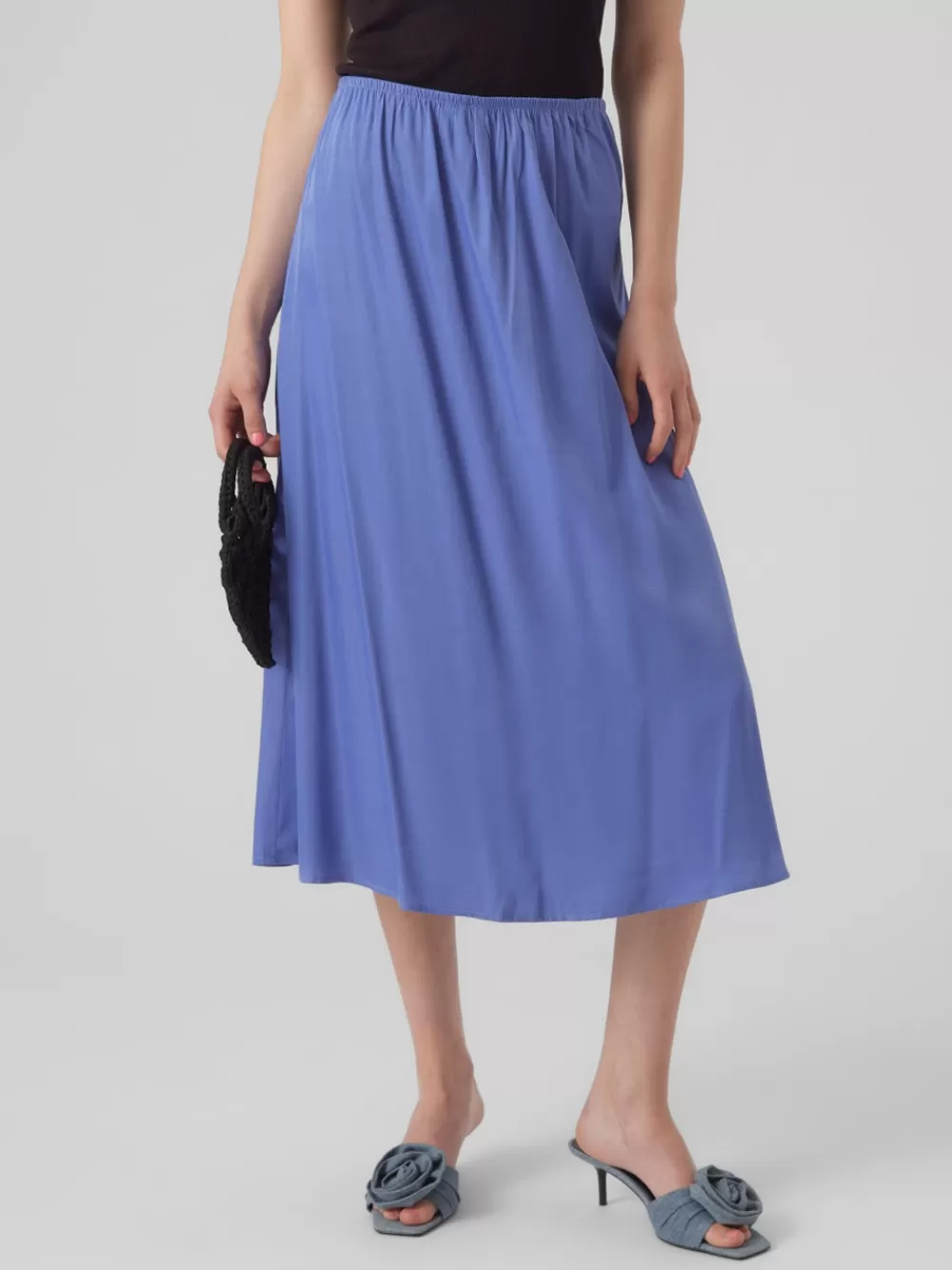 VERO MODA VMINA Midihame Bleached Denim Fashion