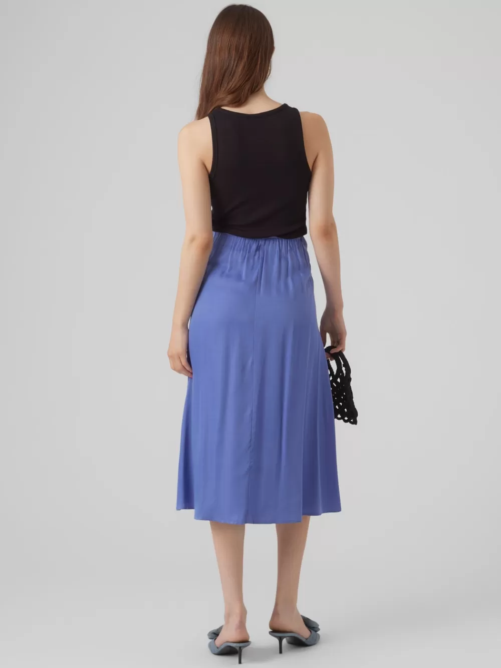VERO MODA VMINA Midihame Bleached Denim Fashion