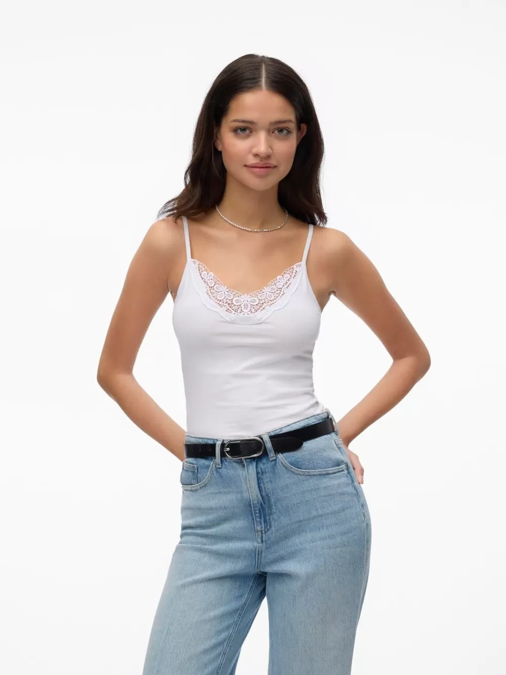 VERO MODA VMINGE Hihattomat topit Bright White Hot