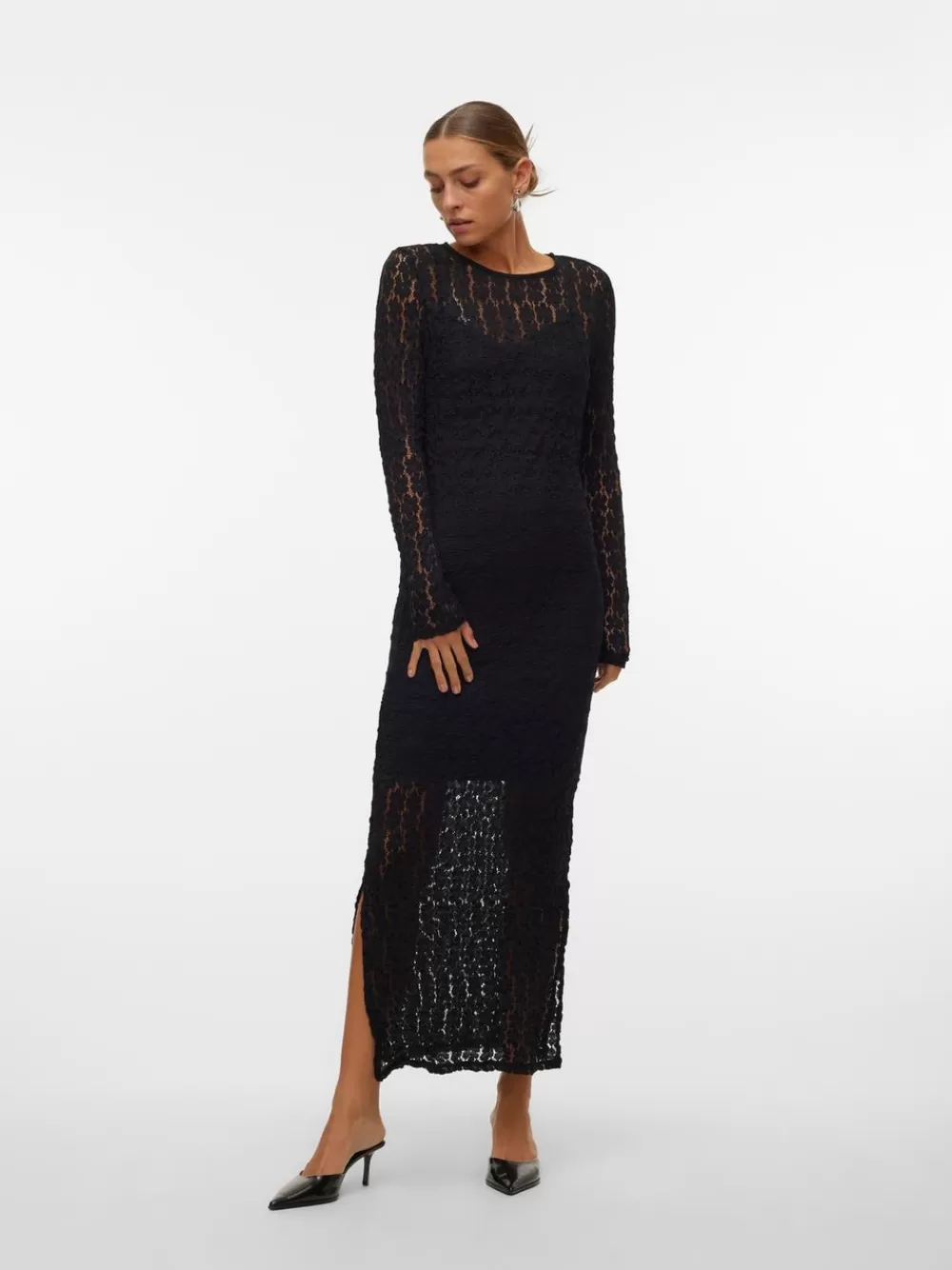 VERO MODA VMIVANIA Pitkä mekko Black Cheap
