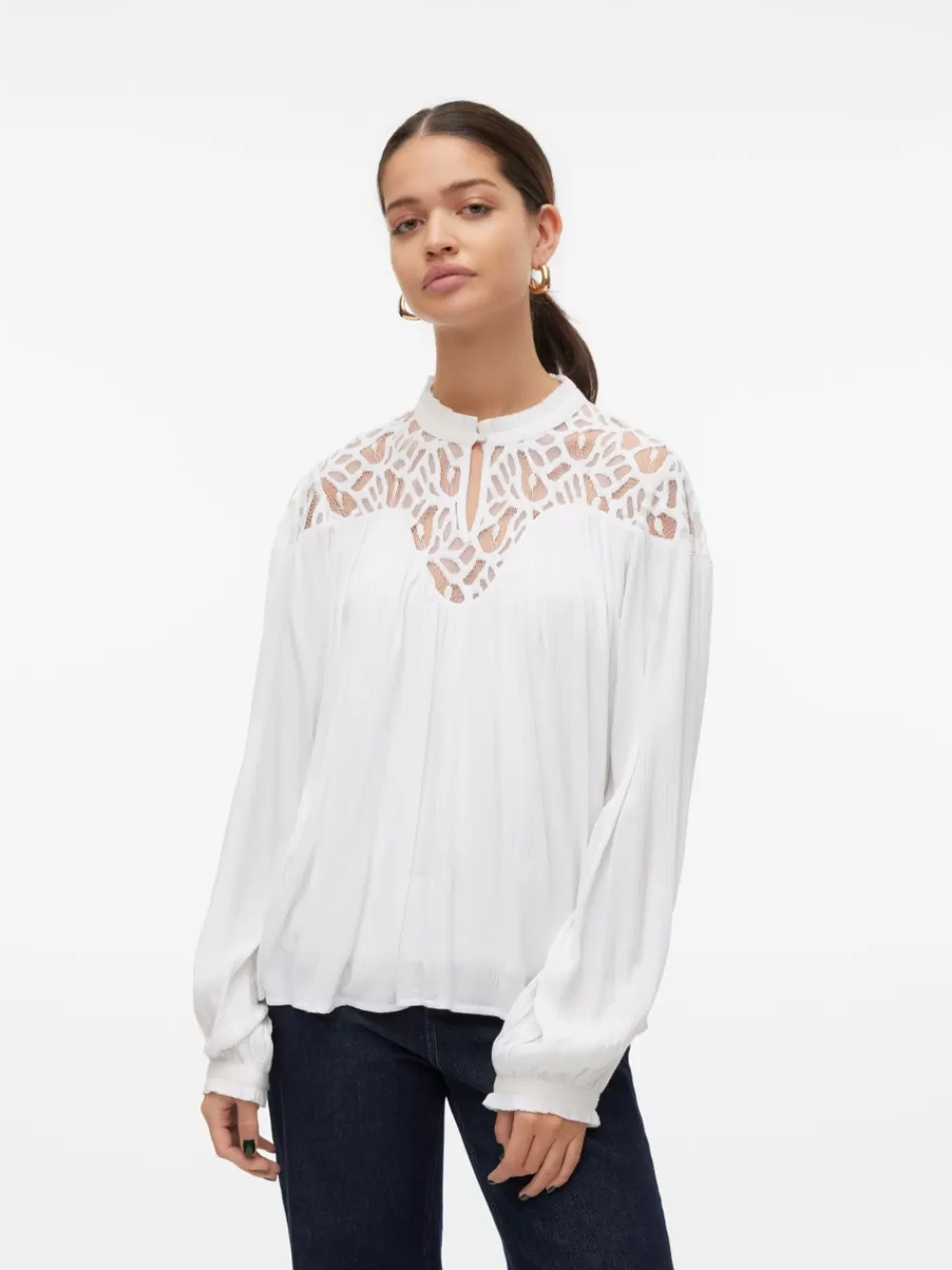 VERO MODA VMJAZMYN Topit Bright White Best