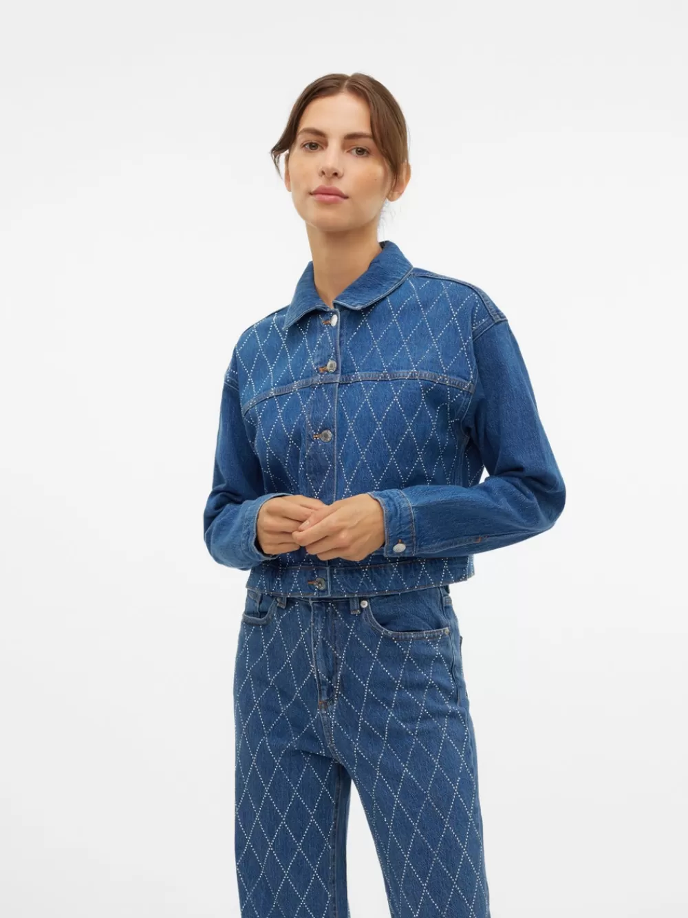 VERO MODA VMJESSI Farkkutakki Medium Blue Denim Outlet