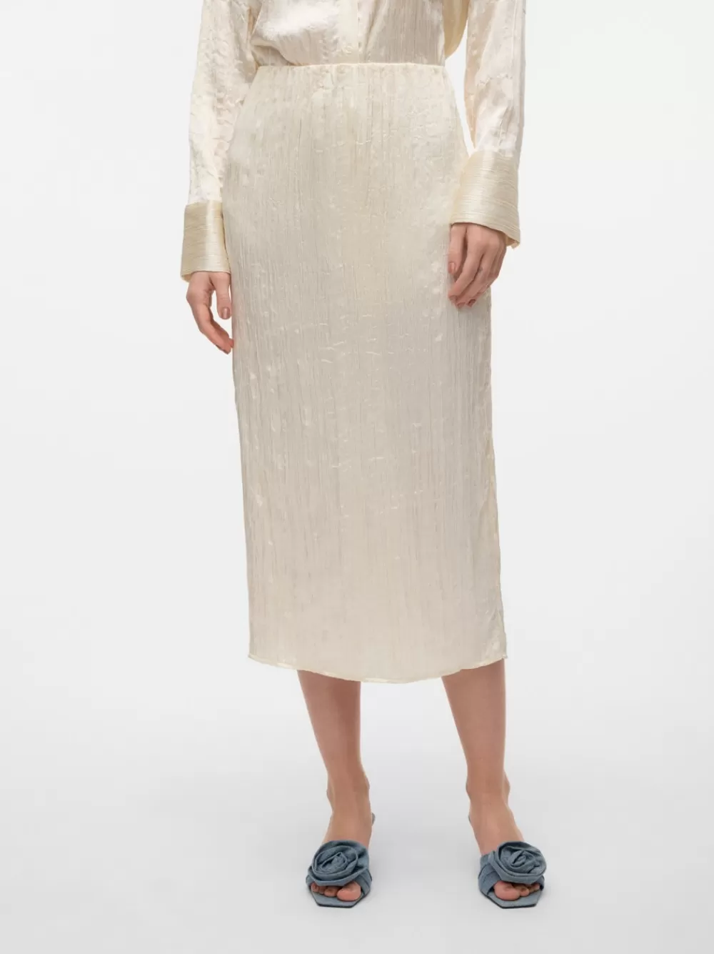 VERO MODA VMJOHAHA Korkea vyötärö Midihame Birch Best