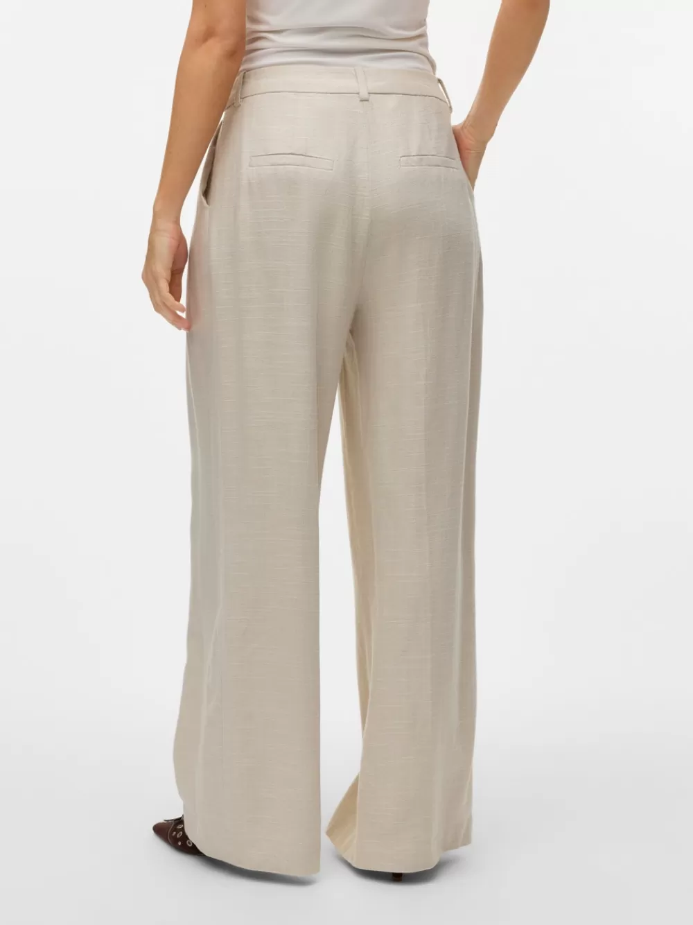 VERO MODA VMJOLIE Suorat housut French Oak New