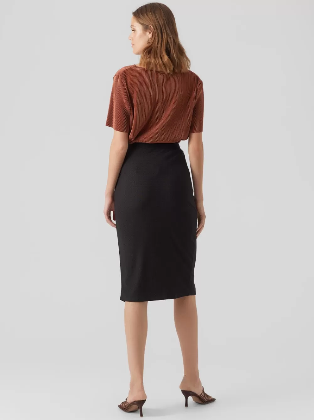 VERO MODA VMJONA Korkea vyötärö Pitkä hame Black Shop
