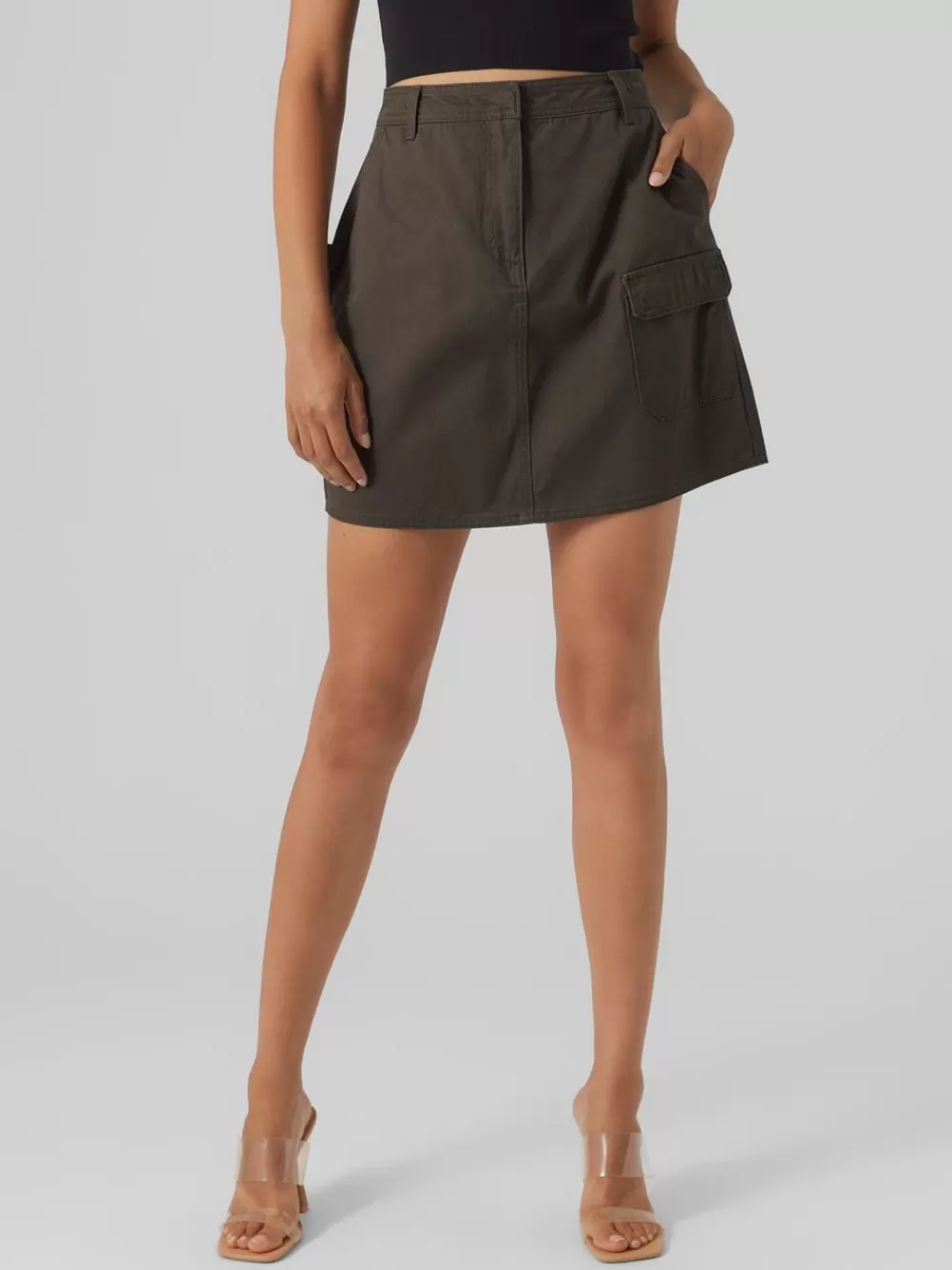 VERO MODA VMJOSIE Korkea vyötärö Minihame Peat Cheap