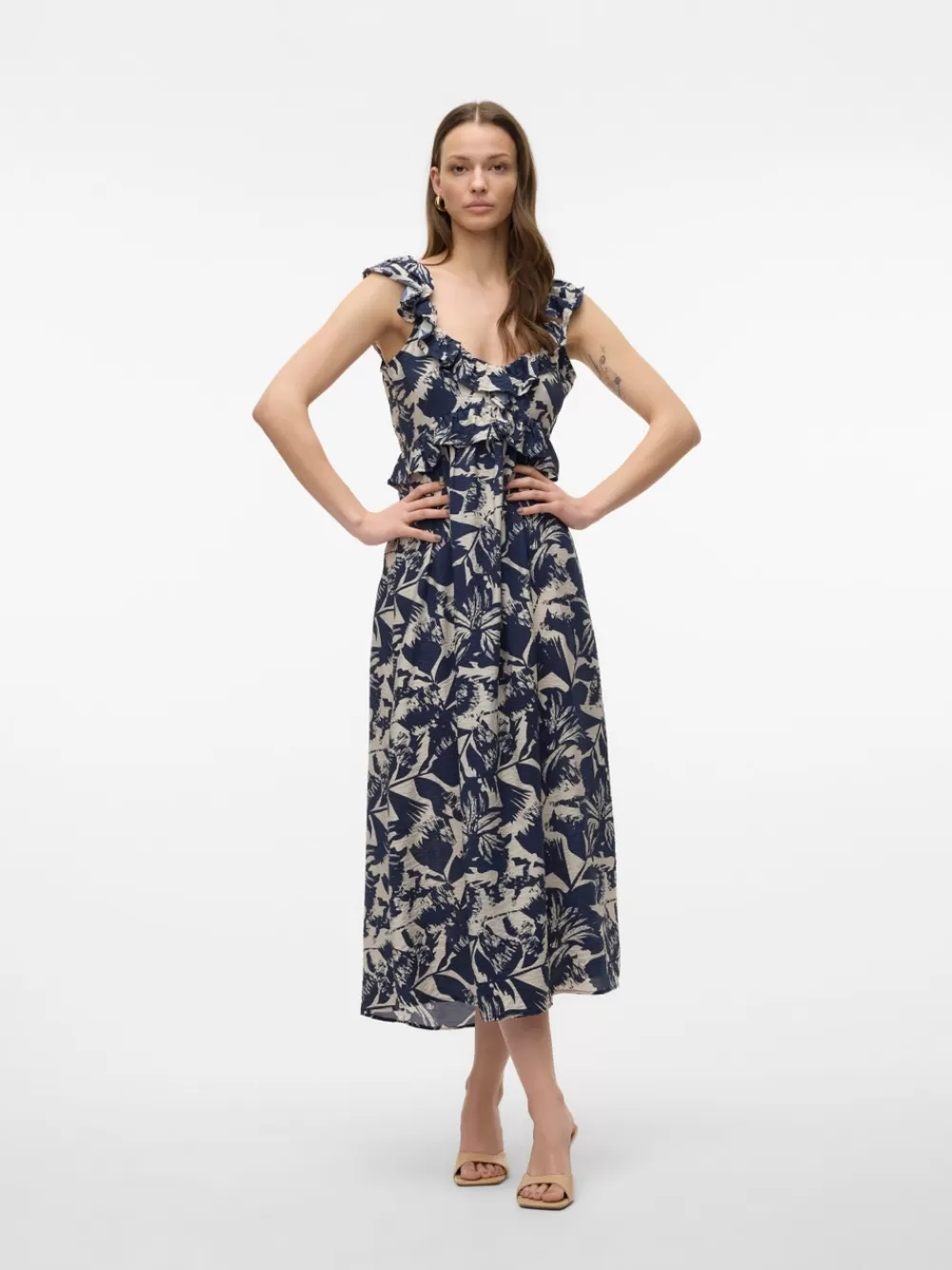 VERO MODA VMJOSIE Pitkä mekko Navy Blazer New